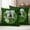 Green/Black, variant on Welcome Bow Knot Wreath Outdoor Waterproof Pillow Covers, Summer Flowers Black Gray Plaid Decorative Square Throw Pillowcase Sofa Cushion Sham for Patio/Couch/Chair, 16"x16" 2 Pack
