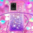 thumbnail image 4 of Funda para Samsung Galaxy S20 Ultra 5G Brillantina Líquida Divertida Reluciente y con Cristales en Movimiento Cuerpo Cruzado con Cordón Ajustable, 4 of 5
