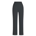 thumbnail image 6 of NSLGXD Cotton Dress Pants Women Solid Color Elastic High Waisted Drawstring Tapered Trousers with Button Cuffs and Pockets Loose Comfortable Work Pant S-2XL Dark Gray Pant, 6 of 8