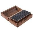 thumbnail image 3 of Pack of 70pcs Rubber Stamps Set Vintage Wooden Box Case Alphabet Letters Number Craft (No Ink Pad In, 3 of 5