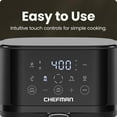 thumbnail image 5 of Air Fryer – 4 QT Compact Airfryer for Quick & Easy Meals in Minutes, Features Hi-Fry Technology for Extra Crisp, Touchscreen Controls with 4 Presets, Nonstick & Dishwasher Safe Basket - Black, 5 of 7