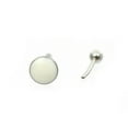 thumbnail image 3 of Pair of Push in Labrets with Clear round Cubic Zirconia Stone 18g, 3 of 6