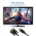 thumbnail image 5 of Cable DisplayPort yuxing a conector chapado en oro 6 pies negro, 5 of 5