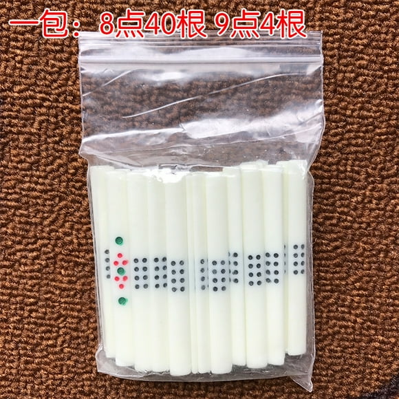 Shisuyan 44 Pcs Kit d'Outils de Score Portable pour Jeux de Mahjong Chinois Bâtons de Pari Accessoires pour Jeu Familial