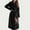 Black, variant on YHAJDS Women Fall Winter Casual Coat,Women's Coat Jackets Solid Color Long Sleeve Sleeveless Hooded Slim Lightweight Wool Trench Coat with Waistband Casual Outerwear for Fall and Winter