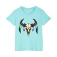 thumbnail image 1 of RXIRUCGD 2025 Vêtements d'Été pour Enfants T-shirt Imprimé Mode Mignon Col Rond Manches Courtes, 1 of 5