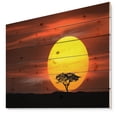 thumbnail image 1 of Design Art - Lonely Tree with Birds at Sunset, 1 of 5