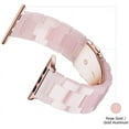 thumbnail image 4 of XiHAMA Light Apple Watch Band-Fashion Resin iWatch Bands for Women Men Bracelet Compatible with Stainless Steel Buckle for Apple Watch Series 10-1/SE/Ultra 2 1 38-42mm(Series 10)49mm-42mm(Series 3-1), 4 of 6