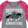 thumbnail image 3 of Disney Brave - Merida & Angus Destined for Adventure - Toddler & Youth Girls Raglan Graphic T-Shirt, 3 of 4