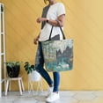 thumbnail image 6 of Large Canvas Bag 13.5x5.1x15 Inch Canvas Bag Shopping Canvas Bag Suitable For Outing Shopping Travel Out Of Large Capacity Storage Mountain Deer, 6 of 9