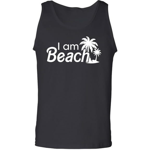 I Am Beach Adult Tank Top