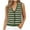 Green, variant on GigrtiJin Women's Button up Cardigan Sweater Vest Sleeveless V-Neck Striped Trendy Casual Comfy Sweater Jacket