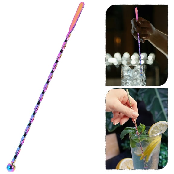 Luxshiny Stirrers for Mixed Drinks Stirring Rod Stainless Steel for Bar 1Pcs