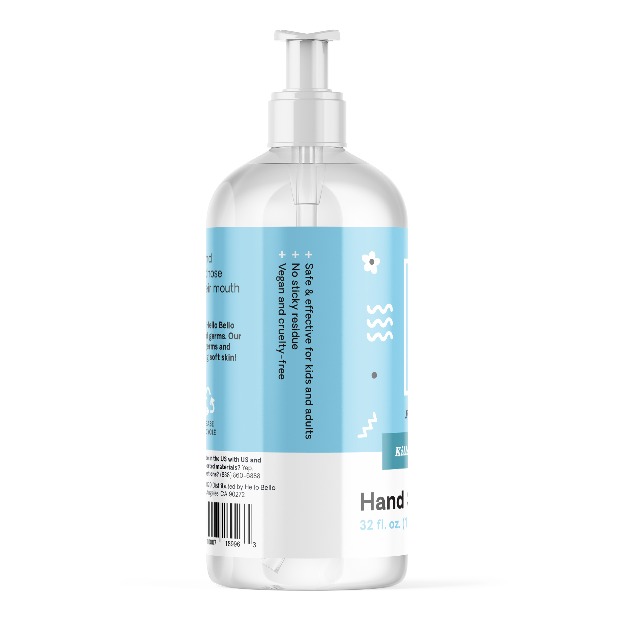 Buy Hello Bello Hand Sanitizer Gel Unscented 32oz Online In Uk