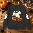 thumbnail image 2 of KPOPLK Halloween T-Shirt Toddler Kids Boys Girls Sweatshirts 2t 3t 4t 5t 6t Ghost Pumpkin Prints Tee Tops(6-7 Years,Black), 2 of 8
