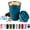 blue, variant on 13 floz Travel Coffee Tumbler Insulated with Lid, Coffee Mugs Spill Proof Leak Proof, Reusable Stainless Steel Vacuum Thermal Thermos Cup, Colorful Coffee Cup for Men and Women Hot & Cold Drinks