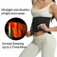thumbnail image 4 of Tnobhg Women Sweat Waist Trainer Trimmer Adjustable Breasted Lower Belly Fat Workout Belt Weight Loss Sauna Suit Hot Body Shaper Equipment, 4 of 7