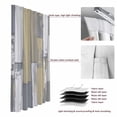 thumbnail image 6 of Yellow Gray Blackout Curtains for Bedroom/Living Room, Pinch Pleated Black Out Curtains, Rustic Vintage Shabby Mottled Wood Grain Room Darkening Window Drapes with Hooks 2 Panels, 59"x70", 6 of 8