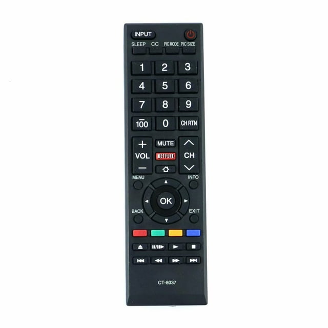New CT8037 Remote Control for Toshiba TV 50L3400U 58L5400 40L3400
