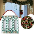 thumbnail image 2 of 6 PCS Candy Cane Christmas Decoration, Candy Cane Ornaments Plastic Candy Cane Fake Candy Canes for Christmas Tree Wreath DIY Gift Tags, 2 of 9