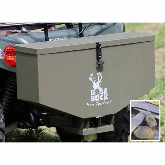 Boss Buck Spreader Remote | Durable Lightweight Portable Wireless Two Button Remote for 80 LB Capacity ATV Spreader