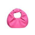 thumbnail image 1 of Bolso de mano Verdusa de piel sintética fruncida tipo hobo, bolso de mano, color rosa intenso, 1 of 6