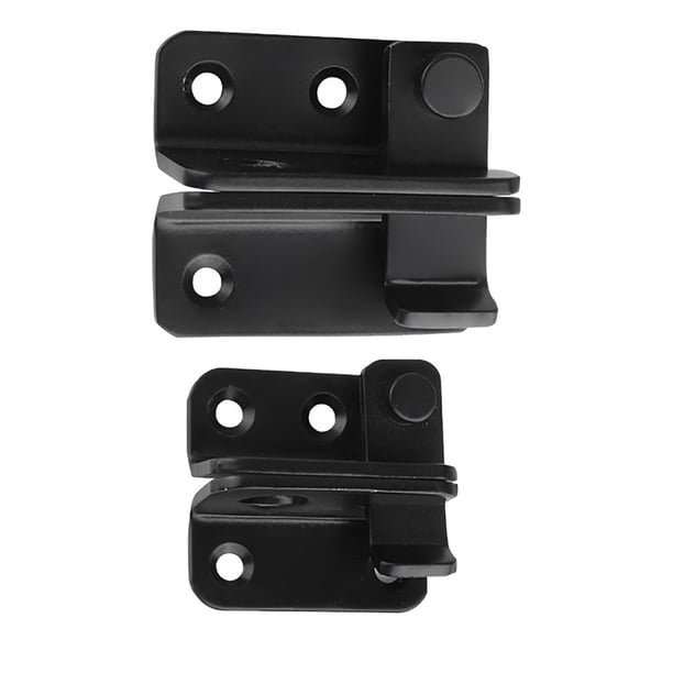 2 piezas de pestillo de puerta abatible de material acero inoxidable cerrojo de seguridad de puerta izquierda abierta para muebles de interior libre