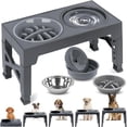 thumbnail image 1 of Cuencos Elevados EKEJLI Negro para Perros Medianos y Grandes Ajustables y Portátiles, 1 of 7