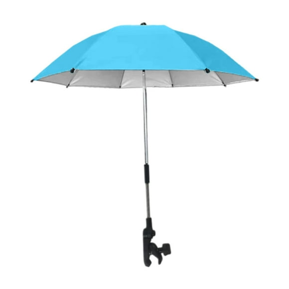 jinwen Umbrella Compact Beach Chair Umbrella for Outdoor Camping Yard Blue