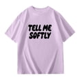 thumbnail image 3 of Stylish Graphic Letter Print Girls Short Sleeve Tees For Everyday Casual Wear Lightweight Comfortable Daily Tops, 3 of 3