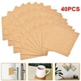 thumbnail image 3 of 40Pcs Cork Coasters Square Cork Mat Self-Adhesive Diy Backing Sheet For Home Bar, 3 of 9