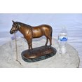 thumbnail image 3 of Nifao Standing Horse Limited Edition Bronze Statue by Bob Beeler – Home Decor Sculpture, 12"L x 6"W x 10"H, 3 of 10