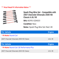 thumbnail image 2 of Spark Plug Wire Set - Compatible with 2007 Chevy Silverado 2500 HD Classic 6.0L V8, 2 of 2
