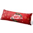 thumbnail image 1 of Funda De Almohada Para El Cuerpo De La Campana De La Corona De Navidad, Grandes Adornos Navideños, Fundas De Almohada Suaves Para El Cuerpo, Estampado Diferente En Dos Lados, 20 X 54 De Largo, Funda P, 1 of 1