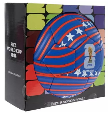 FIFA World Cup 2026 Soccer Ball - Durable Outdoor/Indoor Training Ball for Youth & Adults