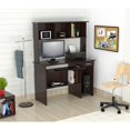thumbnail image 5 of Home Square 2-Piece Set with Computer Desk with Hutch & Corner Bookcase, 5 of 12
