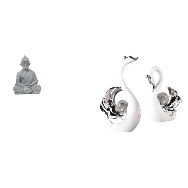 Escultura de figura de cisne mono, Buda, coleccionable, artesanía en miniatura para sala de estar, hotel, patio, mesa, centro de mesa, estantería de l
