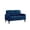 Blue, variant on Alexent  53” Small Modern Two Seater Sofa - Polyester Fabric Upholstered Sofa for Small Spaces, Living Room, Apartment, Dark Gray
