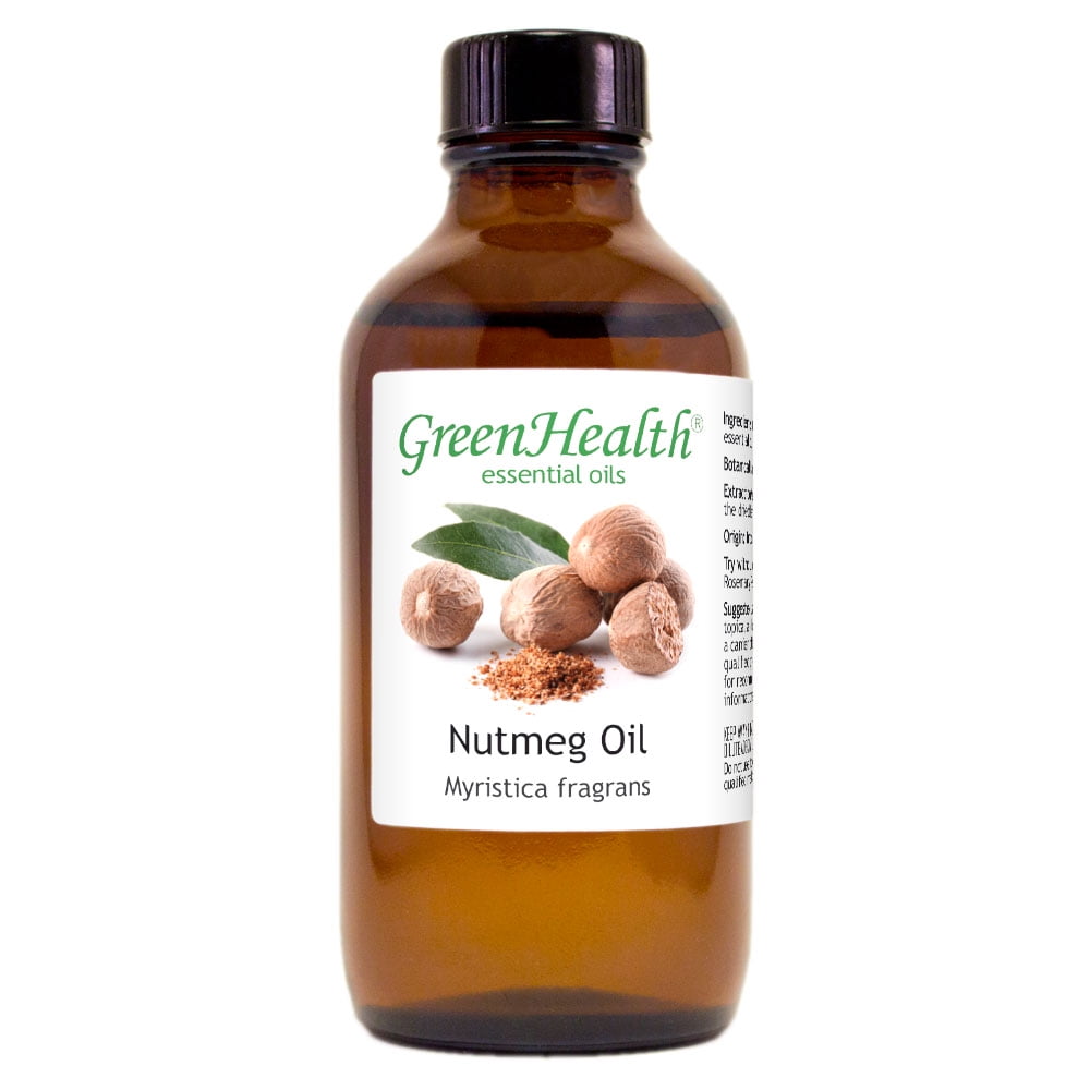 Nutmeg Essential Oil 4 fl oz (118 ml) Glass Bottle w/ Cap 100 Pure