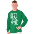 thumbnail image 5 of Best Pops Ever Dad Grandpa Far Day Men's Long Sleeve Tee T Shirt Brisco Brands S, 5 of 6