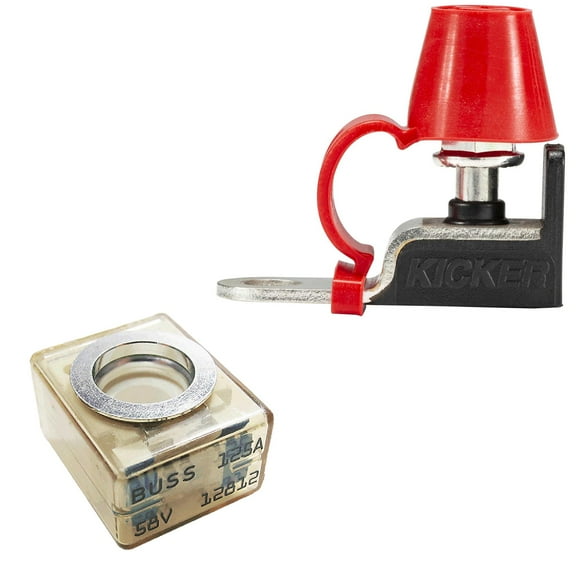 Kicker 47KMFMF ABYC  Master Fuse Holder with 125 Amp Fuse
