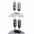 thumbnail image 3 of USB C To USB C Cable PD100W Fast Charge Cord Data Cord 480mbps Data Transfer With LED Display For Phone, Tablet, Laptop, 3 of 10