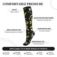 thumbnail image 3 of Lsque cartoon Skull spider web Pattern Sport Compression Socks for Men & Women 15-20 mmHg Knee High Nurse Pregnant Running Medical and Travel Athletic, 3 of 6