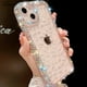 thumbnail image 2 of Funda de lujo con purpurina de diamante para iPhone, 13, 12, 11, 14, 15 Pro Max, X, Xr, Xs, 8, 7 Plus, cubierta de silicona suave transparente a prueba de golpes, 2 of 5