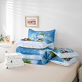 thumbnail image 6 of Manfei Xmas Holiday Season 7-Piece King Bedding,Cartoon Christmas Wreath King Bed in a Bag,Xmas Reversible, 6 of 7