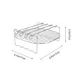 thumbnail image 2 of Stainless Steel Fryer Rack for Kitchen Use Durable and Smooth Perfect for BBQ 1 Set Silver, 2 of 8