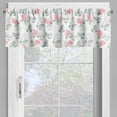 thumbnail image 2 of Ambesonne Floral Window Valance, Rose Petals Blossoms, 54" X 18", Pale Pink Turquoise, 2 of 5