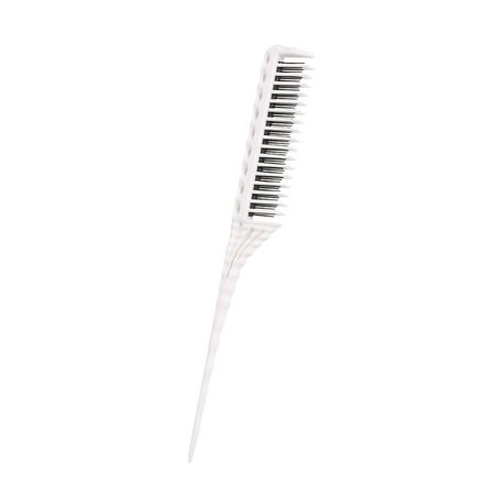 3-Row Teeth Teasing Comb Detangling Brush Rat Tail Comb Adding Volume Back Coming Hairdressing (Best Teasing Comb Or Brush)