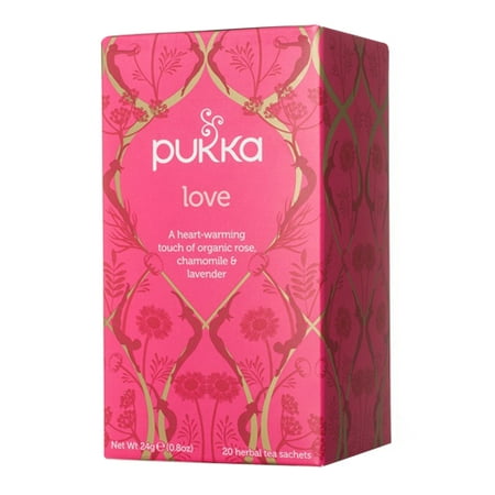 Pukka Herbal Teas Organic Love Tea bags, 20 Ea - Walmart.com