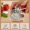thumbnail image 6 of GORILLA GRIP Stainless Steel Manual Can Opener, Soft Touch Handle, Built-In Bottle Opener, Red, 6 of 10